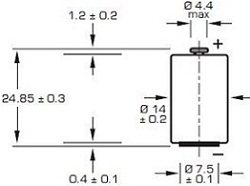   SAFT 14250 1/2 AA  